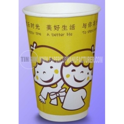 hot paper cups with double wall