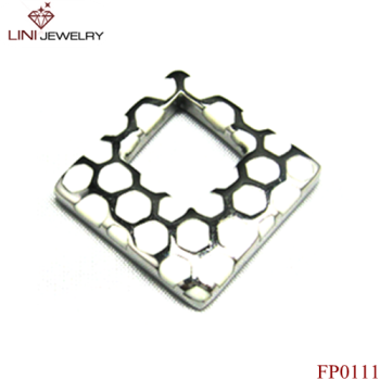 Stainless Steel Square Pendant