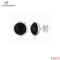 Stainless Steel Black Stone Stud Earring