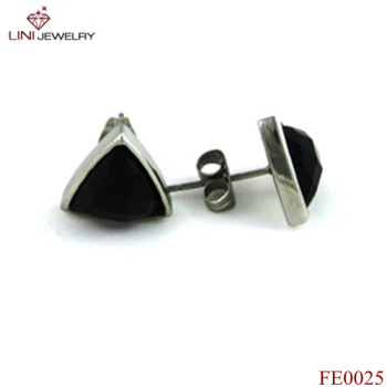 Stainless Steel Triangle Stud Earring
