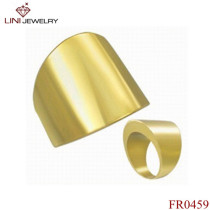 Stainless Steel Gold-Plated Ring/FR0459