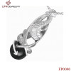 316L Stainless Steel Dragon Playing Pendant