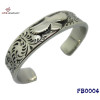 Engravable stainless steel bangle, Eagle Carved Bangle