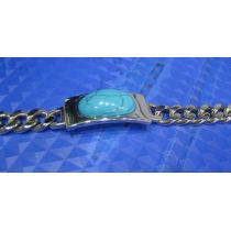 Stainless Steel Turquoise Bracelet