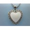 Stainless steel Heart Shape Stone Pendant