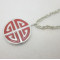 Stainless Steel Multicolor Stamp Pendant