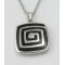 Stainless Steel Square Texture Pendant