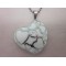 Stainless Steel Heart Shape and Heart Texture Pendant