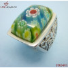 square stone stainless steel jewelry rings beautiful jewlery gift