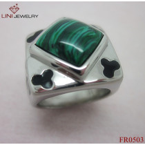 Cute design stainless steel ring/ Stainless steel stone Ring