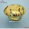 Round Hollow Gold-plated Steel Ring
