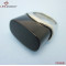 Stainless Steel Brick Stone Ring/Black