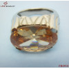 316L Steel Topaz Quartz Jewelry Ring