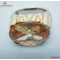 316L Steel Topaz Quartz Jewelry Ring