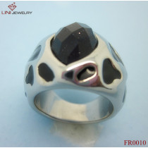 2012 new brand Stainless Steel Ring With /Cz  Stone
