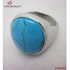 Stainless Steel Turquoise Gemstone Rings