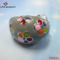 A Riot Of Colour Enamel Ring
