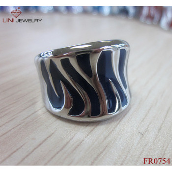 316L Steel Multicolor Enamel Ring