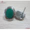 316L Steel Enamel Earring/Green