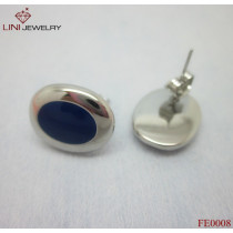 316L Steel Enamel Earring/Royal Blue