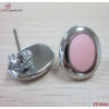 316L Steel Enamel Earring/Pink