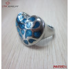 316l Steel Enamel Heart Ring