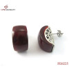 316L Steel Stud Earring/Wine Red