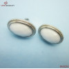 316L Steel Button Earring/White Color