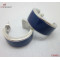 316L Stainless Steel Arc Enamel Earring/Royal Blue