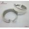 316L Steel Big  Arc Enamel Earring/White