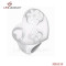 316L Steel White Enamel Heart Ring