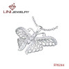 316L Steel Butterfly Pendant Diamond