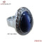 Stainless Steel Big Size  Oval Cat's Eye Stone Ring