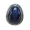Stainless Steel Big Size  Oval Cat's Eye Stone Ring