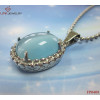 Beautiful Sky Blue Pendant&Necklace