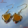 Enamel Heart Earring w/ Little Heart Multicolor Enamel
