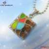 Gorgeous  316LStainless Steel Square Pendant/Colorful Enemal