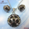 Ball Black Enamel w/ five-star jewelry set