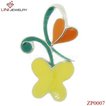 enamle flower design steel pendant/accessories supplier