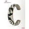 wholesale fashion Stainless Steel bangle, Pandora Bracelet/Black Enamle&White Crystal