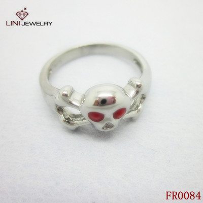 On Sale Stainless Steel One Piece Small Skull  Ring