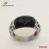 Beautiful Sand Apear Stone Ring,316L Stainless Steel Jewelry Ring