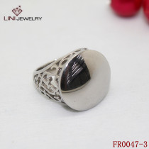 High Polished Stainless Steel Hollow Ring