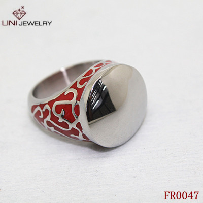 Shining  Polished Stainless Steel Enemal with Steel Strip Ring