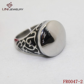 21*21mm Steel Rings Jewelry ,Simple Design Jewelry Rings