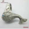 316L Stainless Steel Dolphin Ring/Hollow