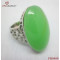 Lini Jewelry Big Size Oval Stone Ring/Emerald