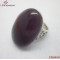 Lini Jewelry Big Size Oval Stone Ring/Purple