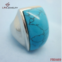 Lini Jewelry Slideway Type Ring/Blue Turquoise