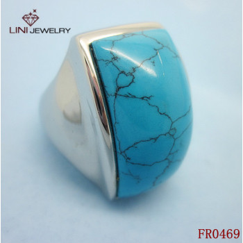Lini Jewelry Slideway Type Ring/Blue Turquoise